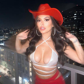 Red LED Neon Cowboys Hat - Neon Cowboys - Neon Cowboys Hat - 