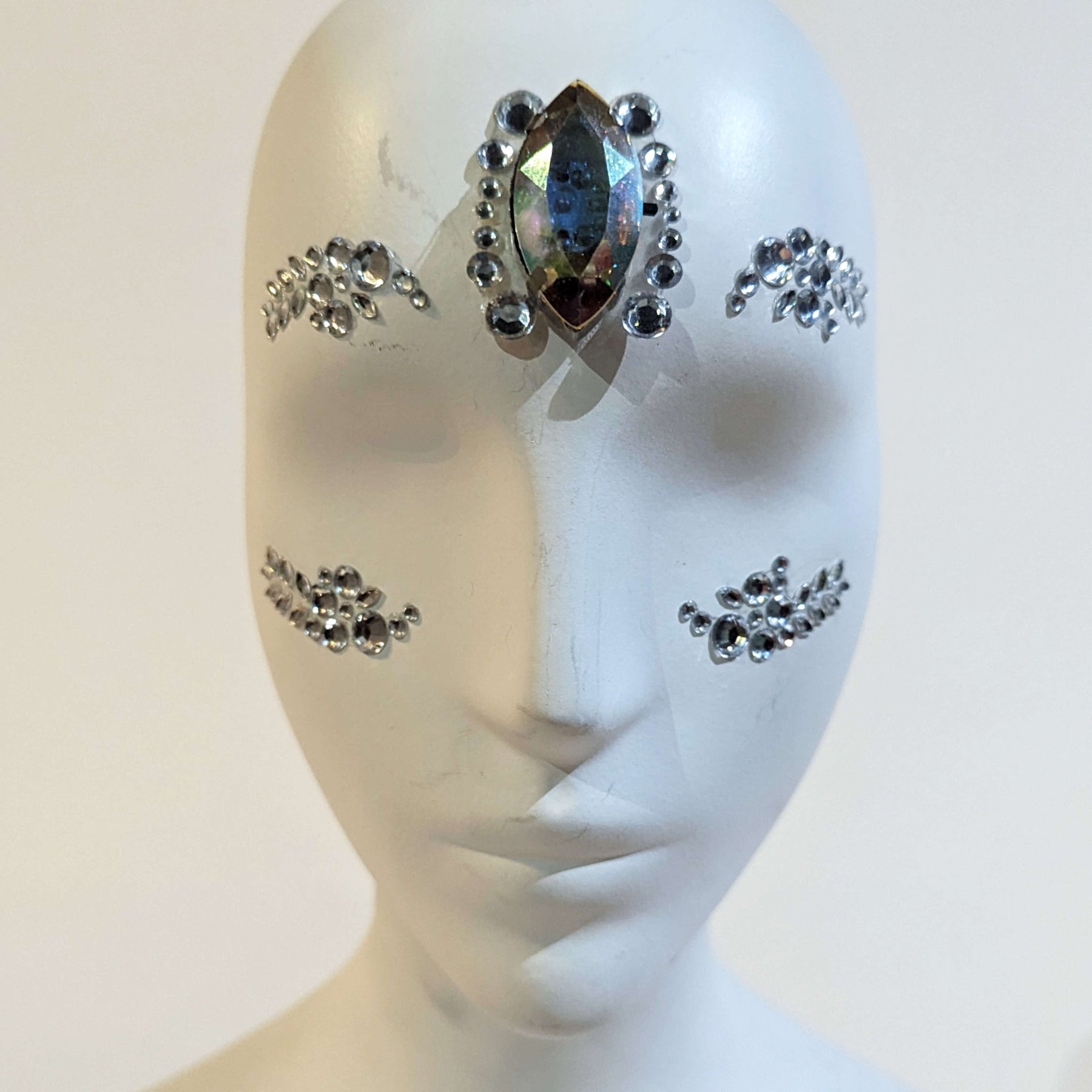 Rhinestone LED Face Jewelry Gems - Neon Cowboys - rhinestonefacejewelry