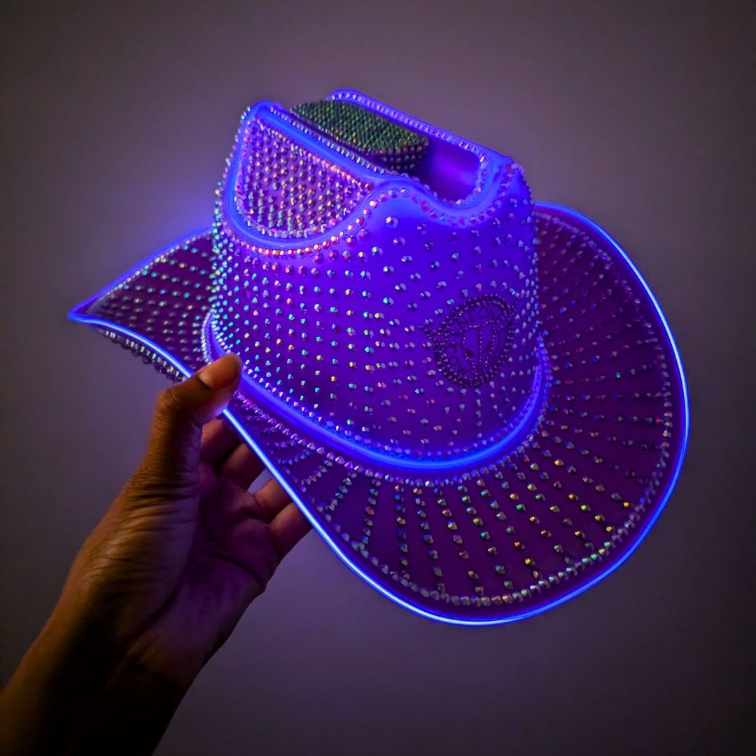 Rhinestoned Neon Cowboys® Hat - Neon Cowboys - Hats - RhinestoneP - 1