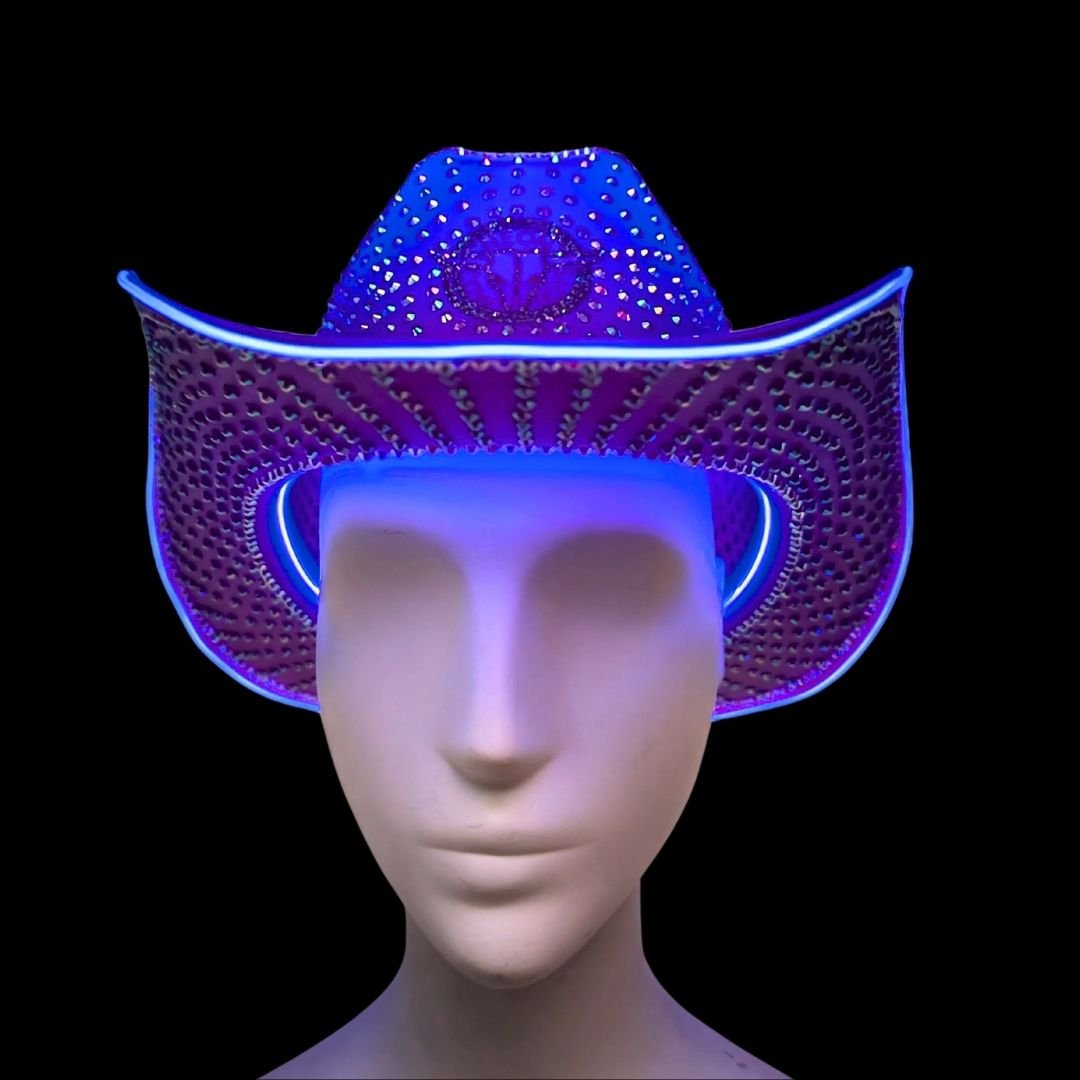 Rhinestoned Neon Cowboys® Hat - Neon Cowboys - Hats - RhinestoneP - 1