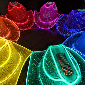 Rhinestoned Neon Cowboys® Hat - Neon Cowboys - Hats - RhinestoneP