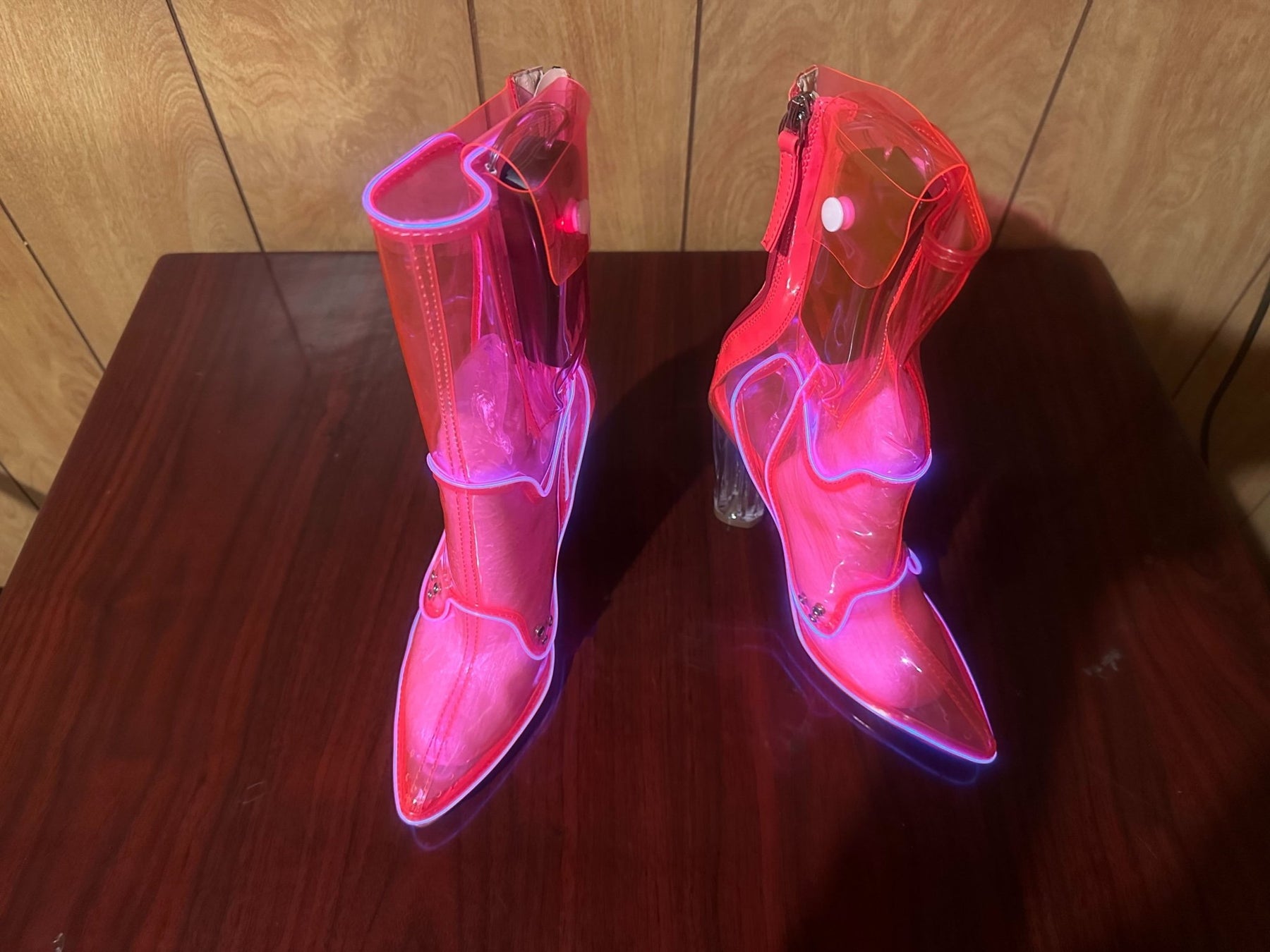 Size 7 Pink #10 -  OPM Boot : Top Left Ankle Light Disconnected  (FINAL SALE)