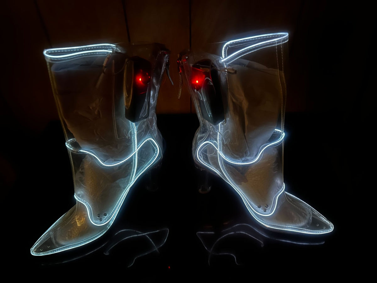 SAMPLE SALE #20 - White size 14 - AS IS (FINAL SALE) - Neon Cowboys - 