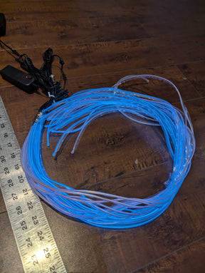 Sewable "Cool White" EL Wire Lights - 34" (Individual Strand) - Neon Cowboys - 