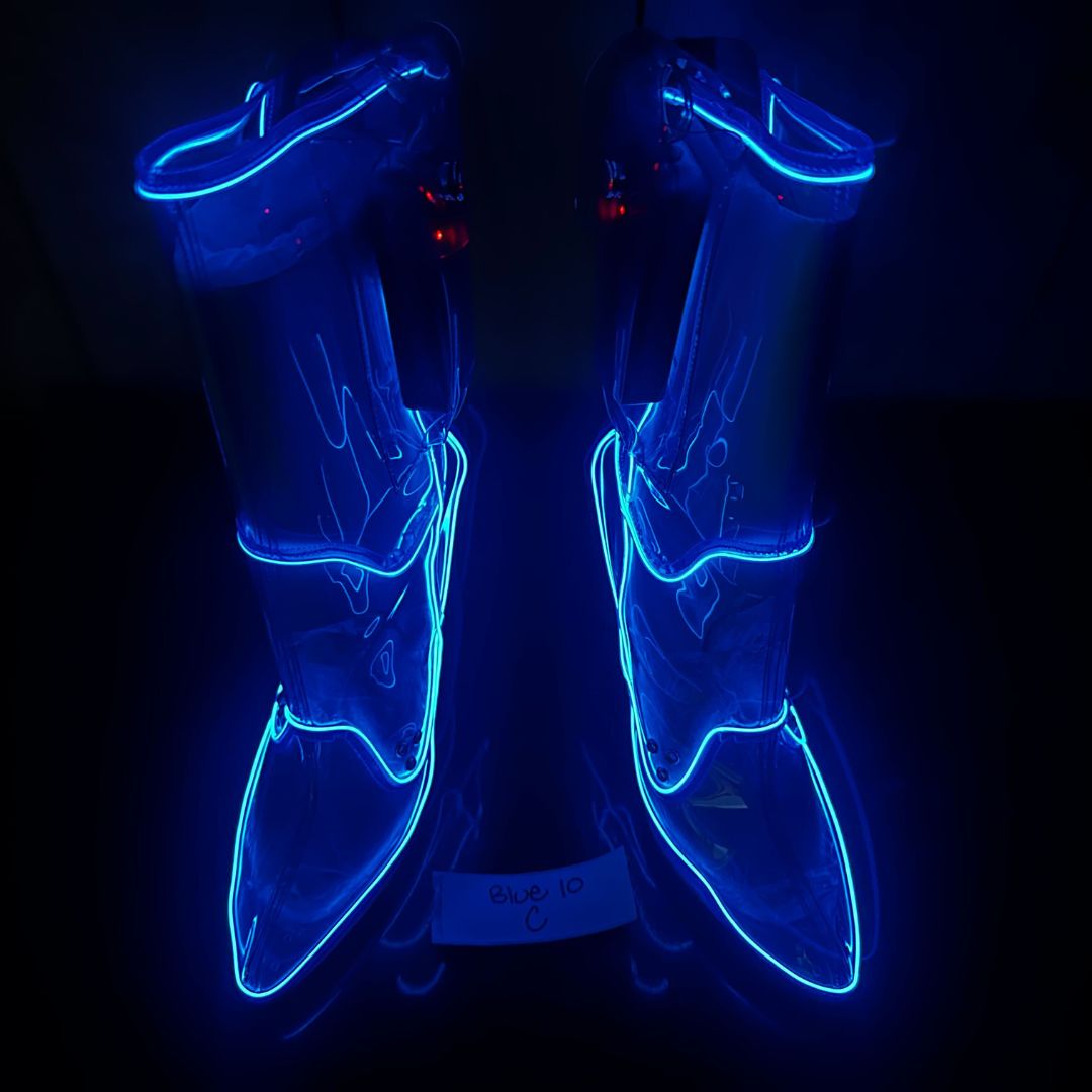 Size 10 Blue C - OPM Boot (FINAL SALE) - Neon Cowboys - 