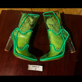 Size 10 Green E - OPM Boot (FINAL SALE) - Neon Cowboys - 