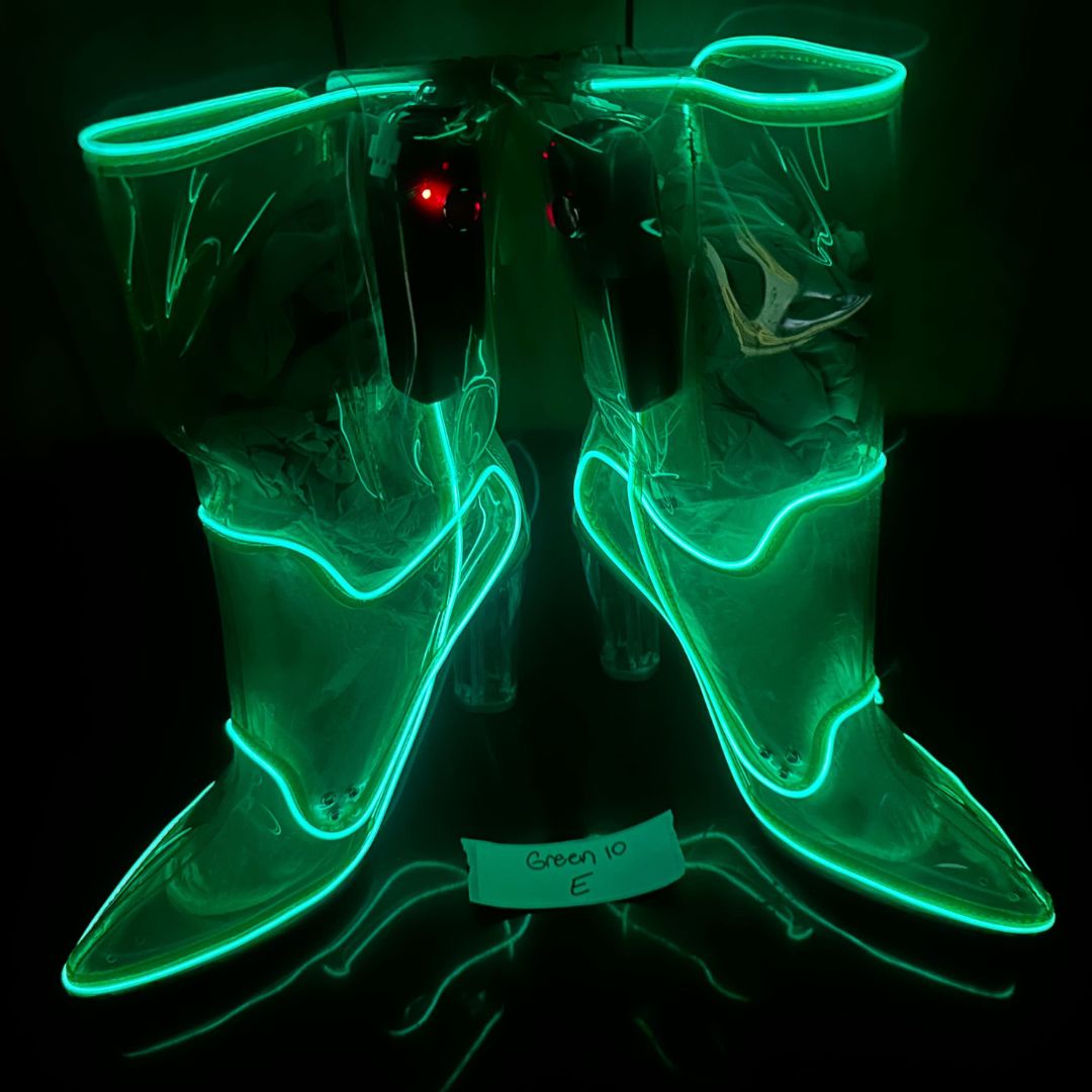 Size 10 Green E - OPM Boot (FINAL SALE) - Neon Cowboys - 