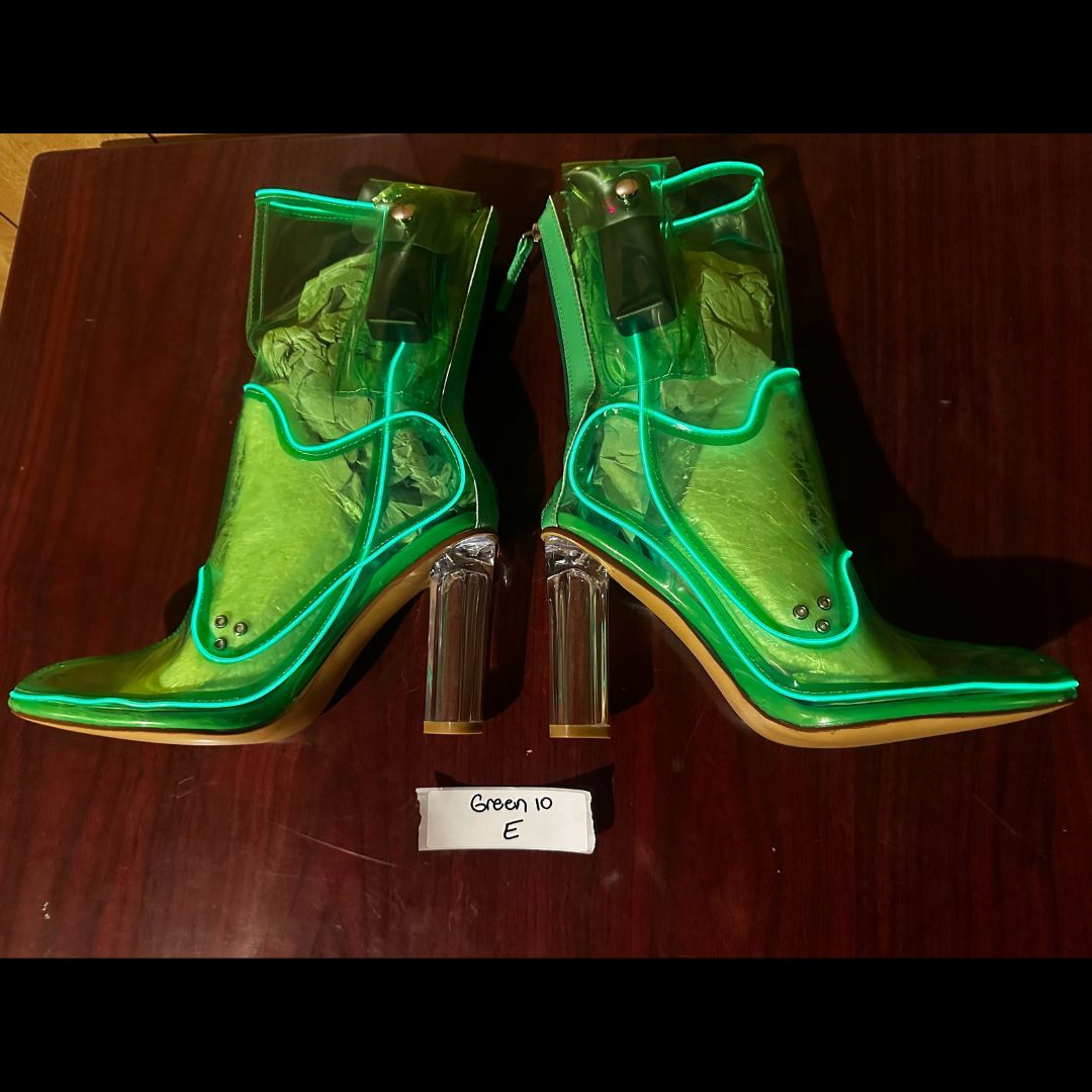 Size 10 Green E - OPM Boot (FINAL SALE) - Neon Cowboys - 