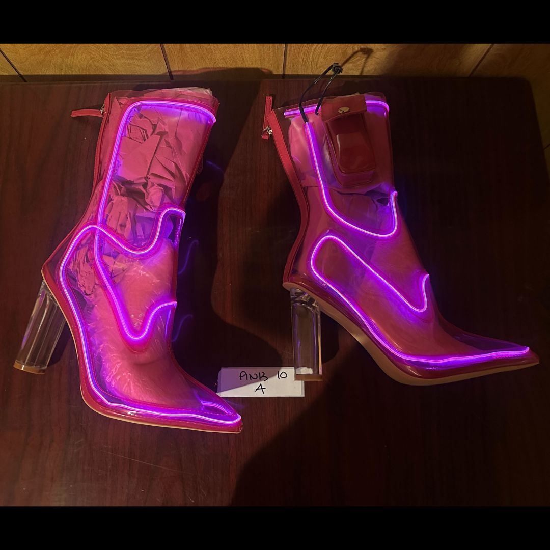 Size 10 Pink A - OPM Boot (FINAL SALE) - Neon Cowboys - 