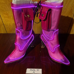 Size 10 Pink A - OPM Boot (FINAL SALE) - Neon Cowboys - 