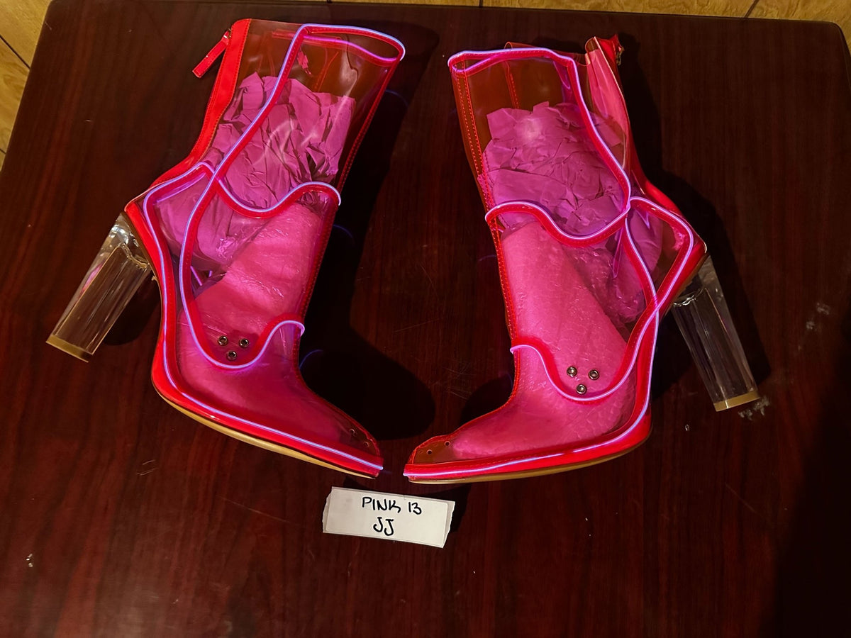 Size 13 Pink JJ - OPM Boot (FINAL SALE) - Neon Cowboys - 