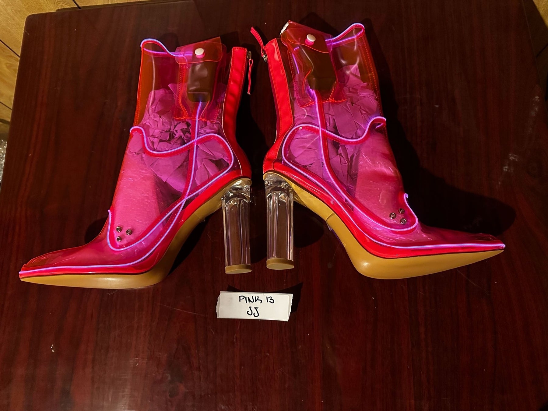 Size 13 Pink JJ - OPM Boot (FINAL SALE) - Neon Cowboys - 