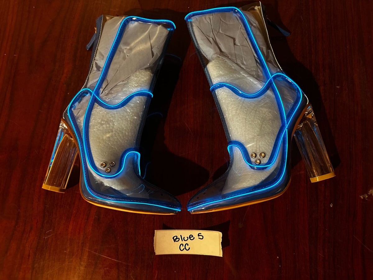 Size 5 Blue CC - OPM Boot (FINAL SALE) - Neon Cowboys - 
