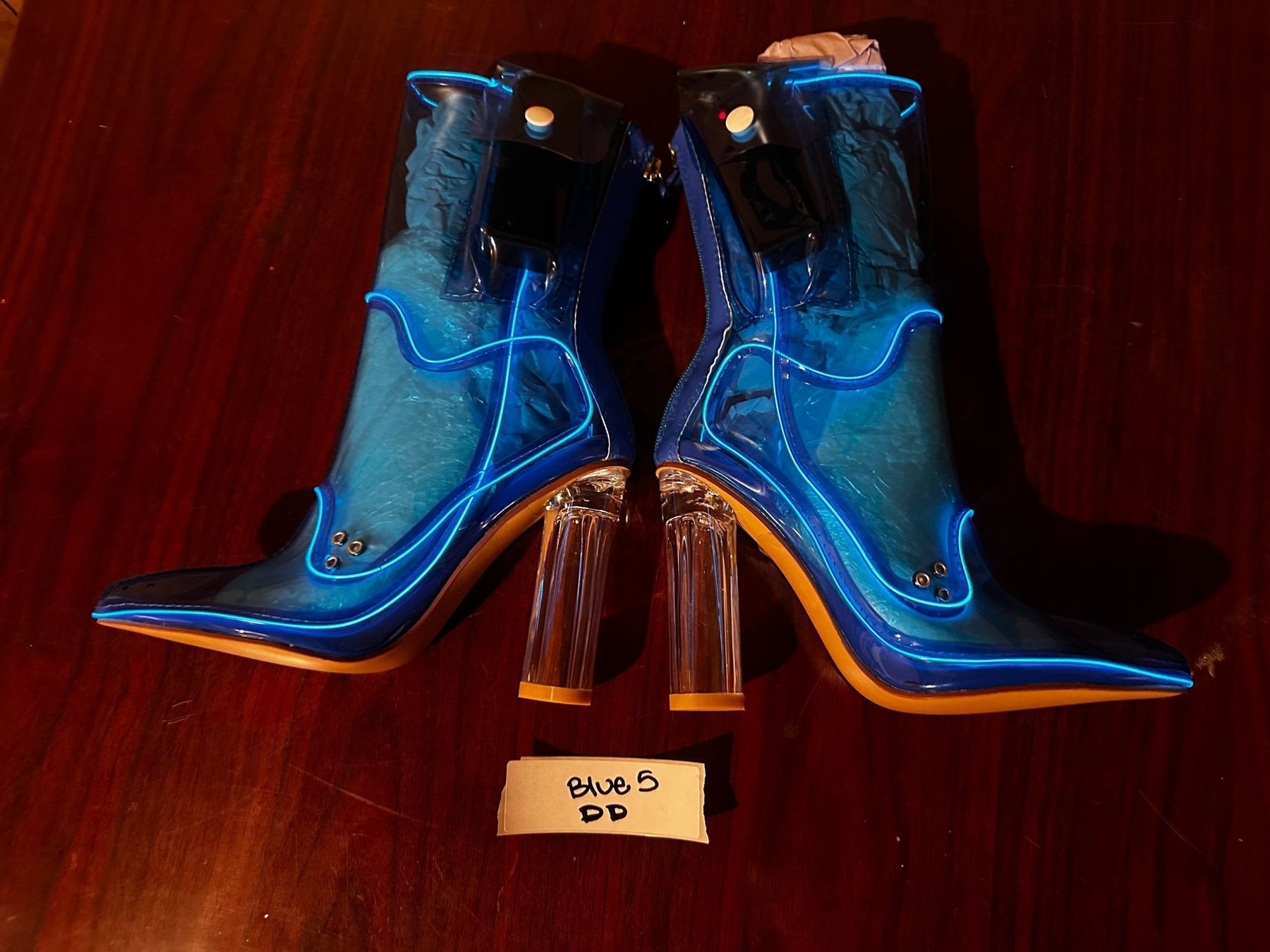 Size 5 Blue DD - OPM Boot (FINAL SALE) - Neon Cowboys - 