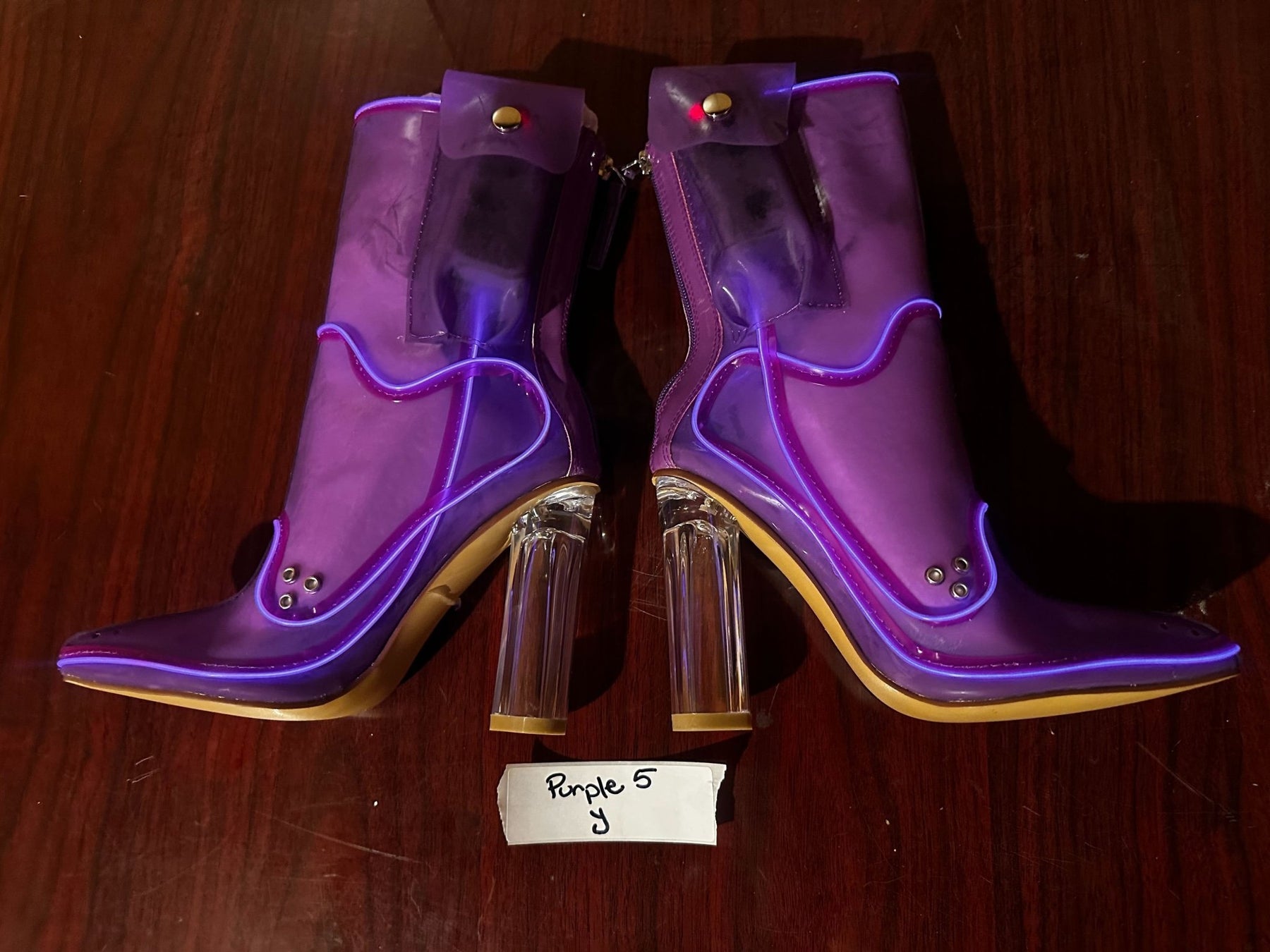 Size 5 Purple Y - OPM Boot (FINAL SALE) - Neon Cowboys - 