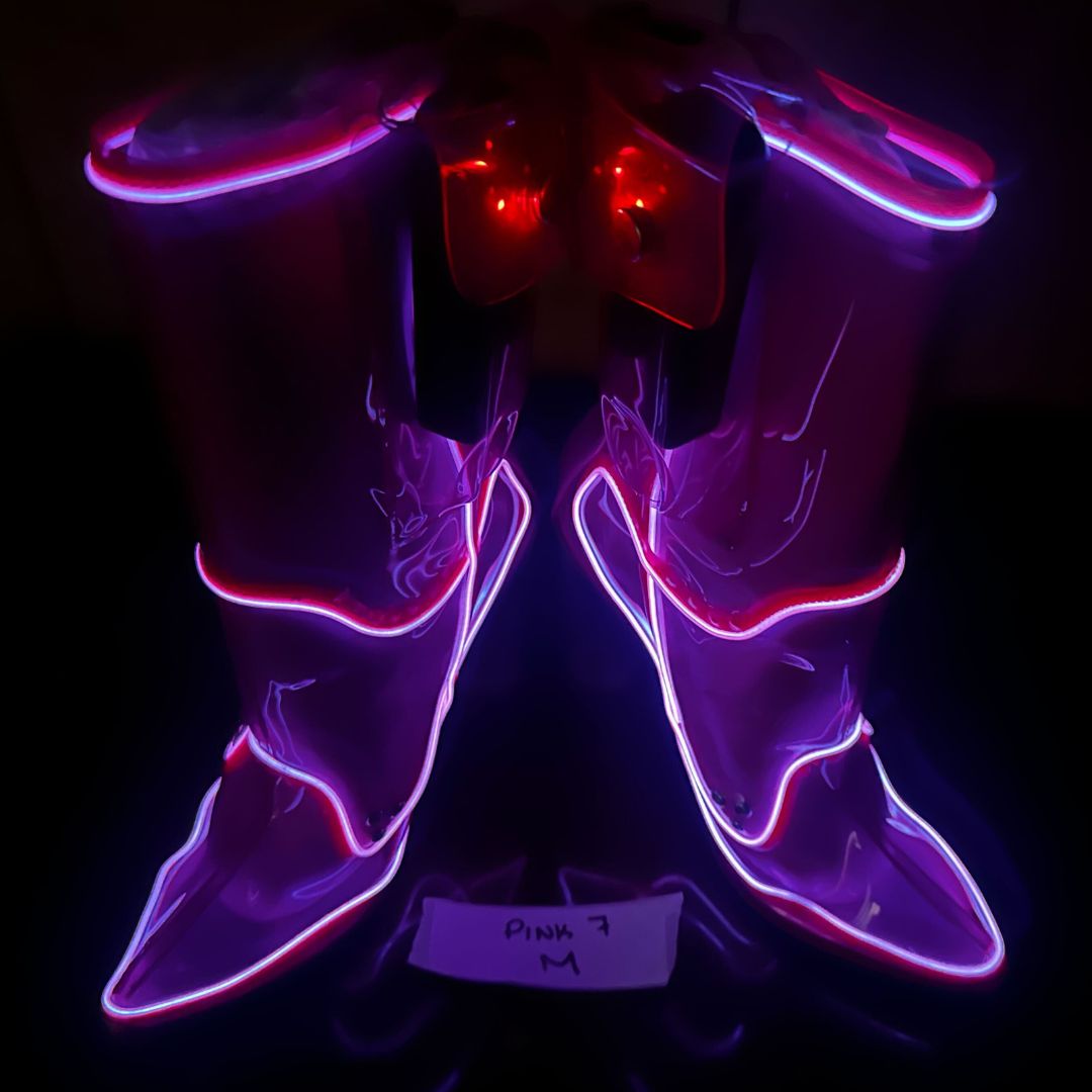 Size 7 Pink M - OPM Boot (FINAL SALE) - Neon Cowboys - 
