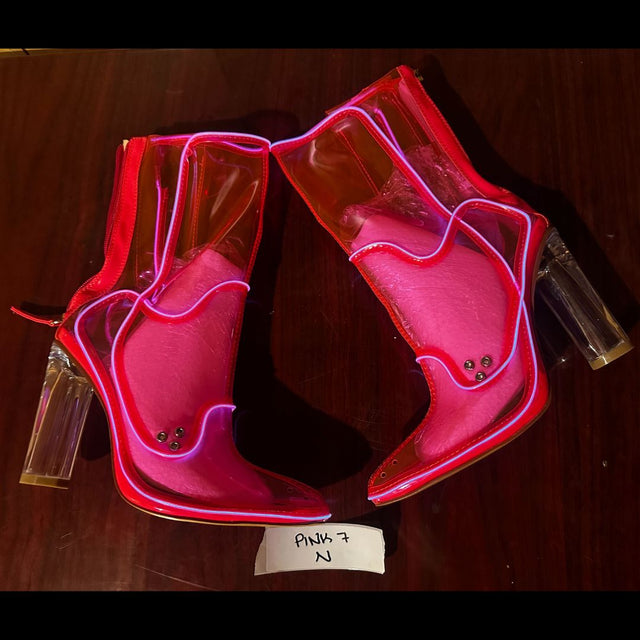 Size 7 Pink N - OPM Boot (FINAL SALE) - Neon Cowboys -