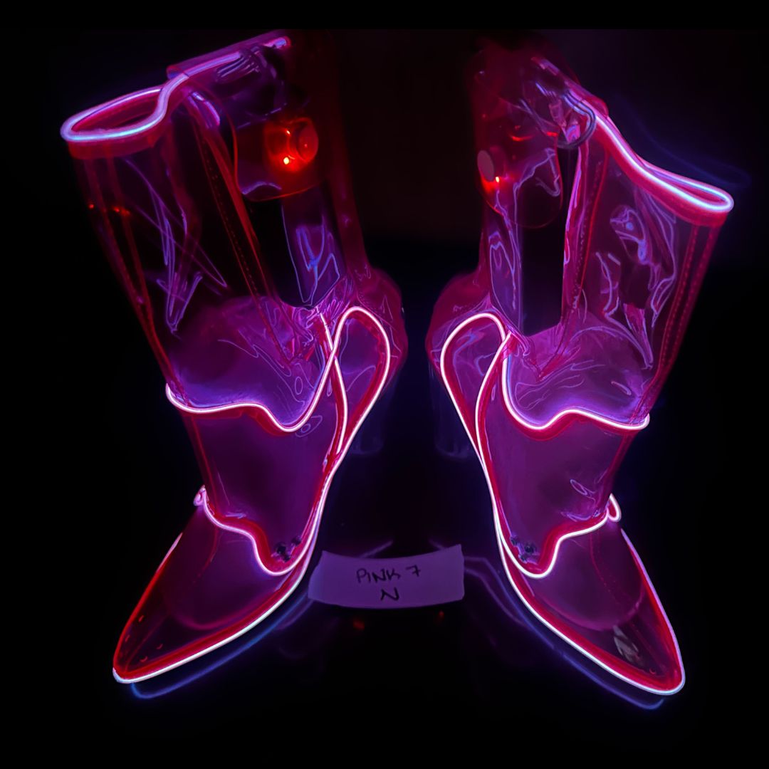 Size 7 Pink N - OPM Boot (FINAL SALE) - Neon Cowboys - 