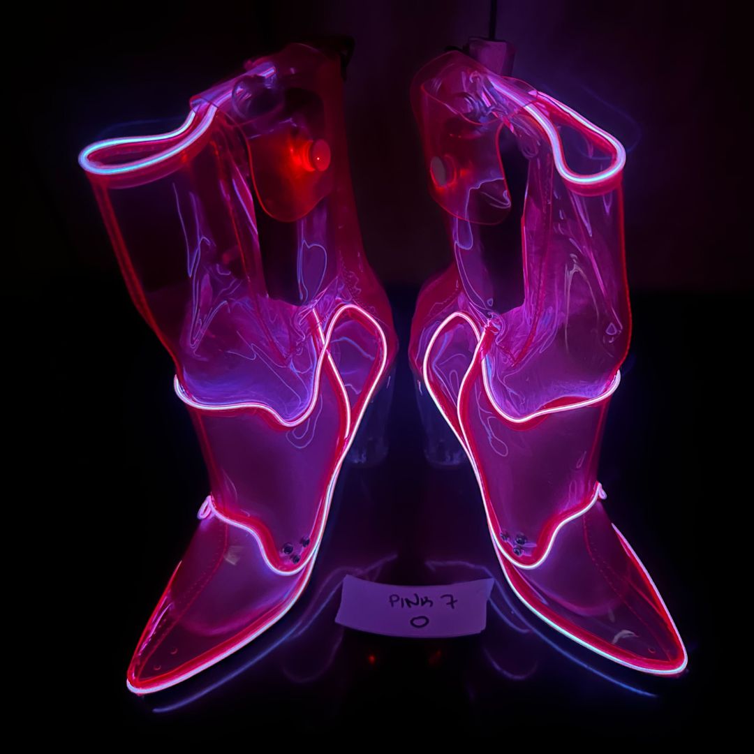 Size 7 Pink O - OPM Boot (FINAL SALE) - Neon Cowboys - 
