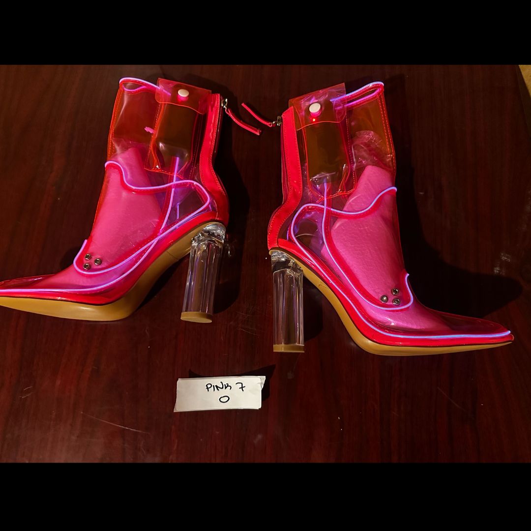 Size 7 Pink O - OPM Boot (FINAL SALE) - Neon Cowboys - 