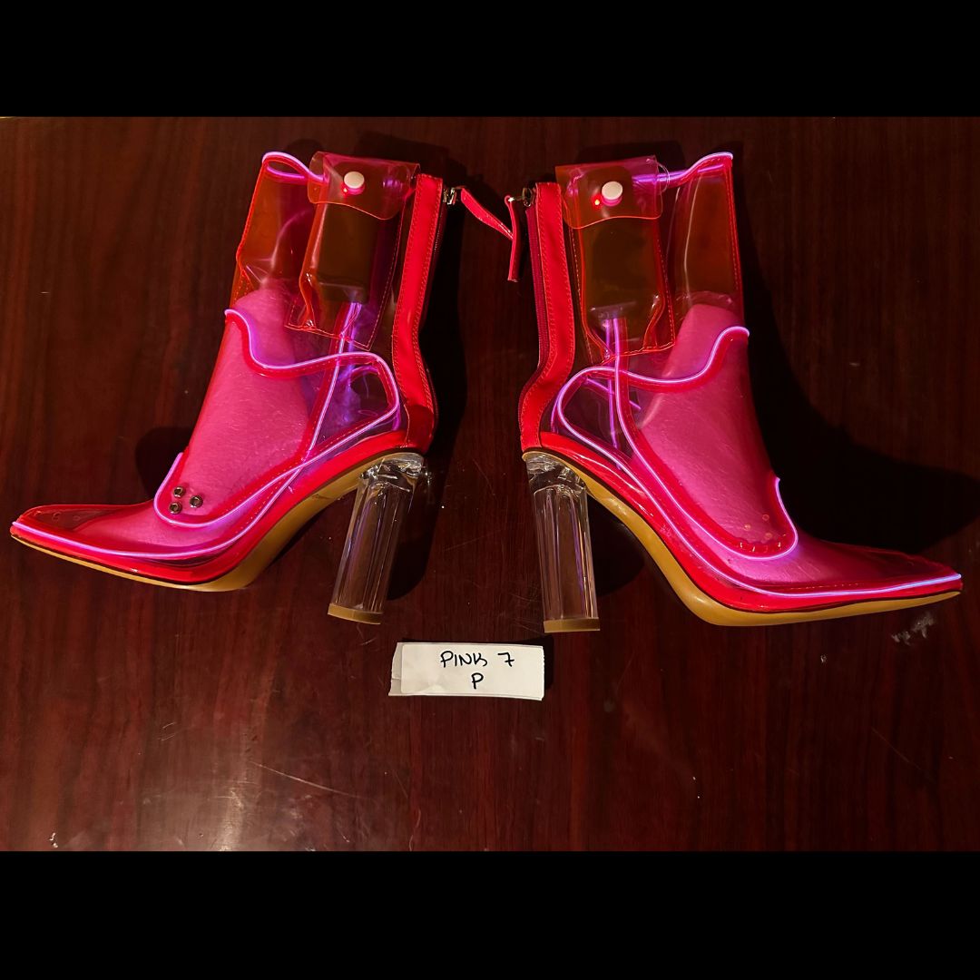 Size 7 Pink P - OPM Boot (FINAL SALE) - Neon Cowboys - 