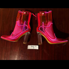 Size 7 Pink P - OPM Boot (FINAL SALE) - Neon Cowboys - 