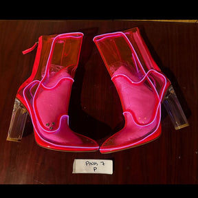Size 7 Pink P - OPM Boot (FINAL SALE) - Neon Cowboys - 