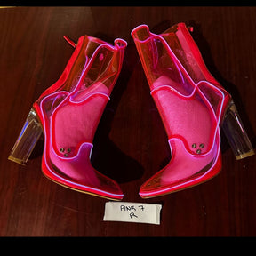 Size 7 Pink R - OPM Boot (FINAL SALE) - Neon Cowboys - 