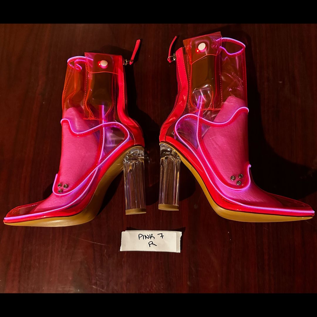 Size 7 Pink R - OPM Boot (FINAL SALE) - Neon Cowboys - 