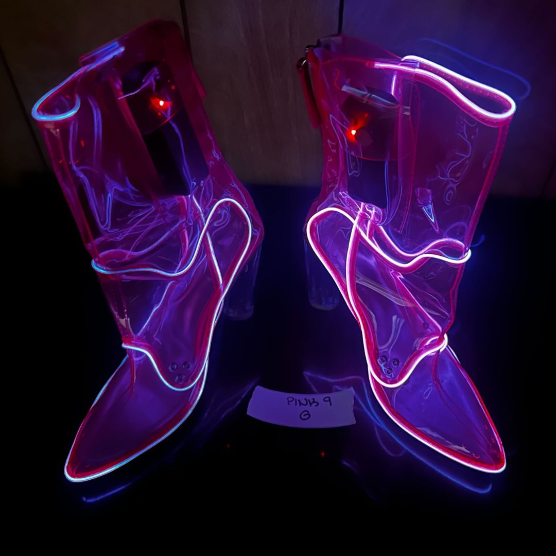 Size 9 Pink G - OPM Boot (FINAL SALE) - Neon Cowboys - 
