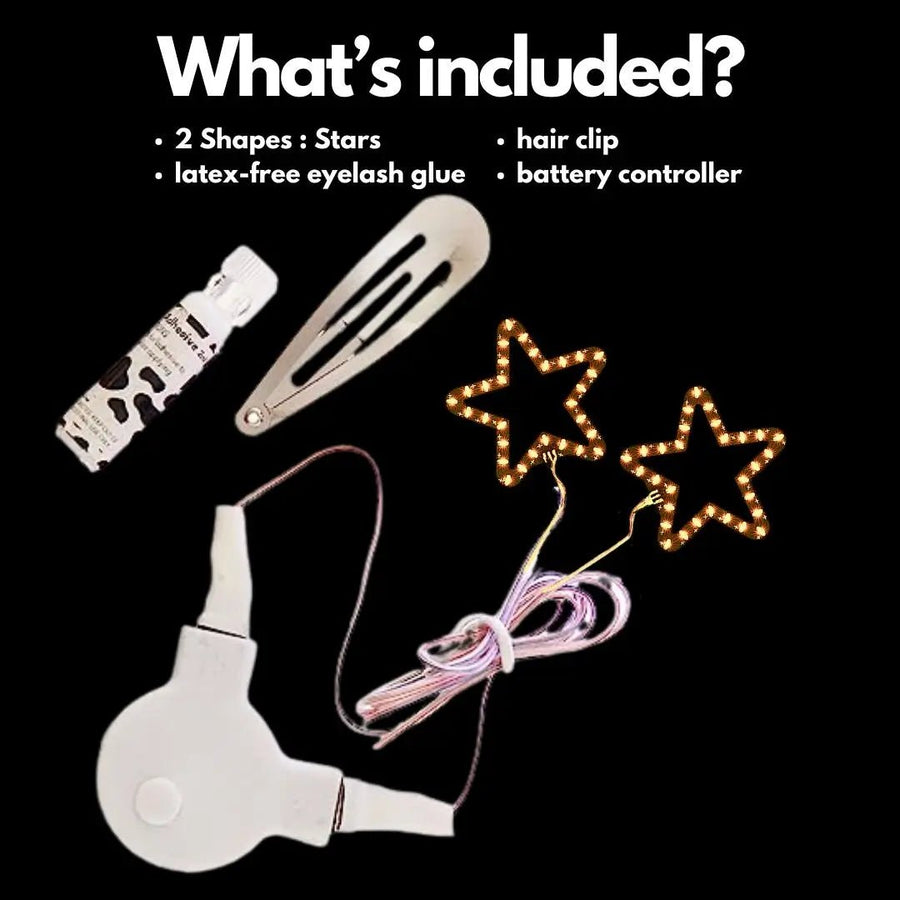 Estrelas: Adesivos de LED para o rosto