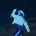 White cowboy hat with LED lights ideal for luxury yacht parties summer celebrations and western costume fashion outfits