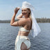 White LED neon cowgirl hat glowing for bulk purchase group orders party planning and western costume fashion celebrations
