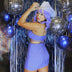 White LED space cowgirl hat glowing for luxury birthday parties high end celebrations and western costume fashion outfits