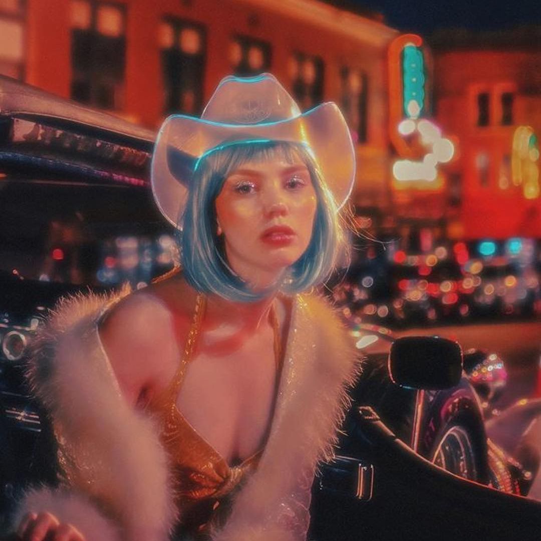 White LED Neon Cowboys Hat - Neon Cowboys - Neon Cowboys Hat - 