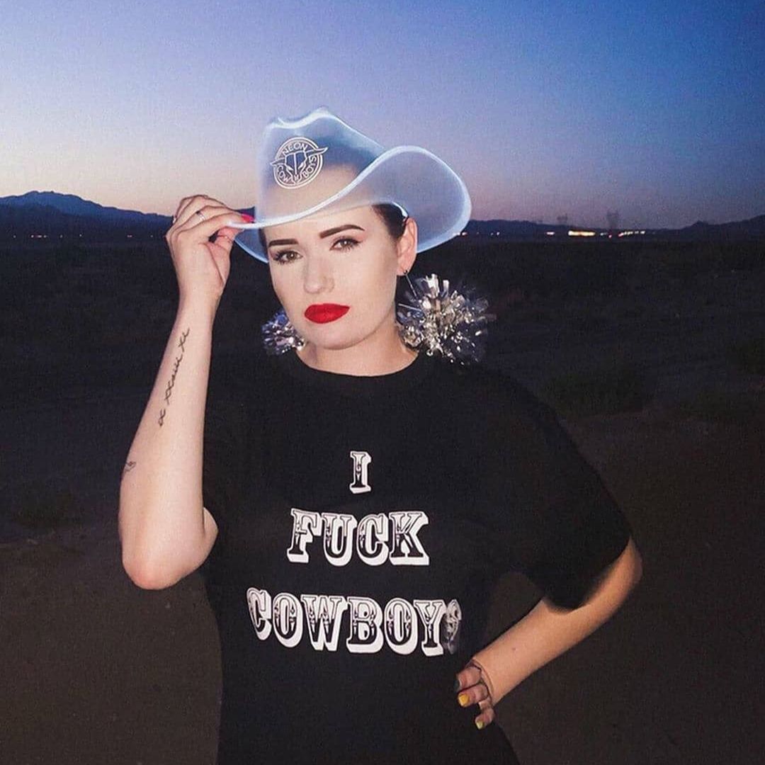 White LED Neon Cowboys Hat - Neon Cowboys - Neon Cowboys Hat - 