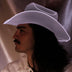 White space cowgirl hat with LED lights perfect for bridal photoshoots wedding celebrations and western costume fashion