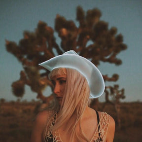 White LED Neon Cowboys Hat - Neon Cowboys - Neon Cowboys Hat - 