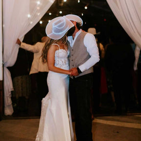 White LED Neon Cowboys Hat - Neon Cowboys - Neon Cowboys Hat - 