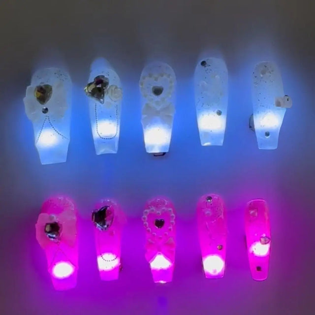 Wireless Press - On Nails - Neon Cowboys - Accessories - LEDNailsWLuxeXS