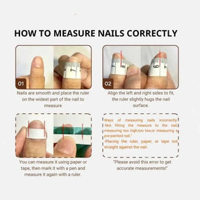 how to measure your press on nails correctly for neon cowboys light up led nails for parties and events