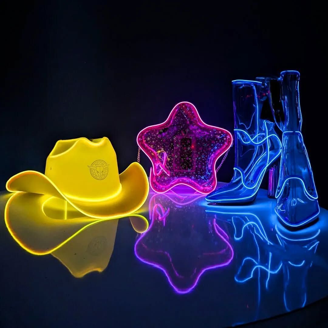 Yellow LED Neon Cowboys Hat - Neon Cowboys - Neon Cowboys Hat - 