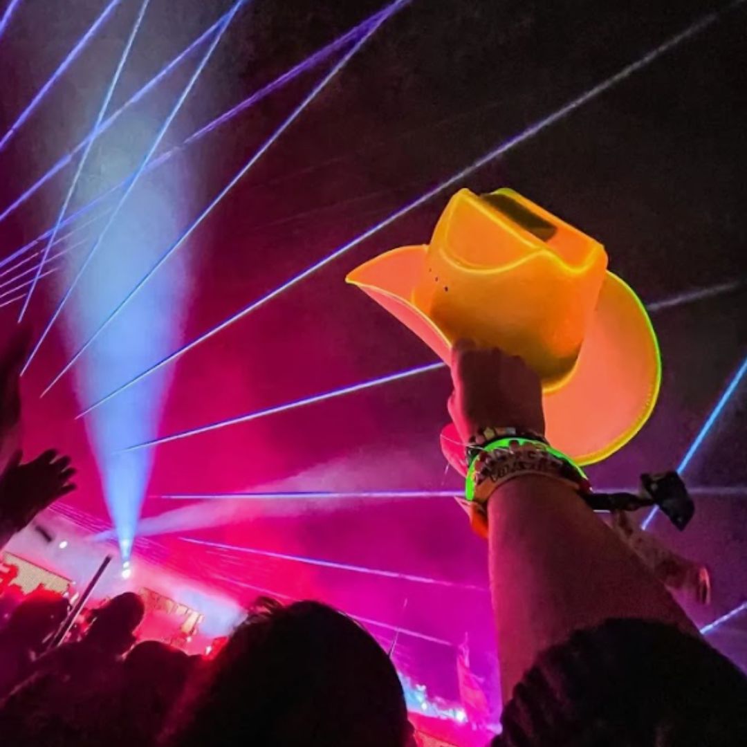 Yellow LED Neon Cowboys Hat - Neon Cowboys - Neon Cowboys Hat - 