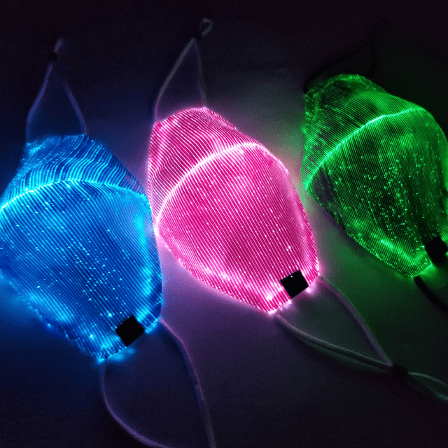 Color Changing Glow Mask - Neon Cowboys - Facemask - 51050559