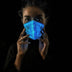 Color Changing Glow Mask - Neon Cowboys - Facemask - 51050559