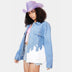 Light Up Flame Denim Jacket - Neon Cowboys - Apparel - 