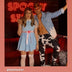 Taylor & Taylor Lautner in Full Neon Cowboy Halloween Costume with Glowing LED Cowboy Hat, Light up Denim Jacket, LED Bolo Tie, and Cow Print Joggers