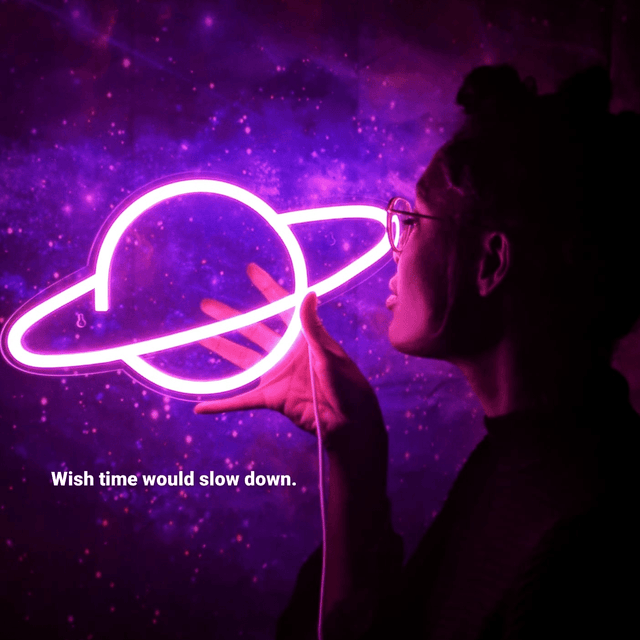 Saturn LED Neon Sign - Neon Cowboys - Neon Signs - NS-5000S