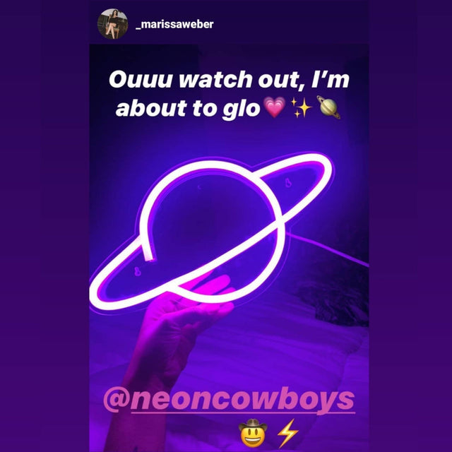 Saturn LED Neon Sign - Neon Cowboys - Neon Signs - NS-5000S
