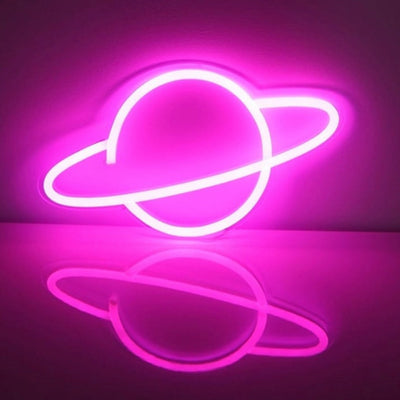 Letreiro de néon LED Saturno